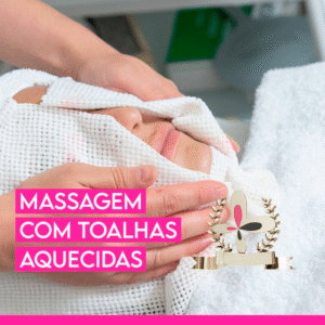 Curso de massagem com toalhas aquecidas