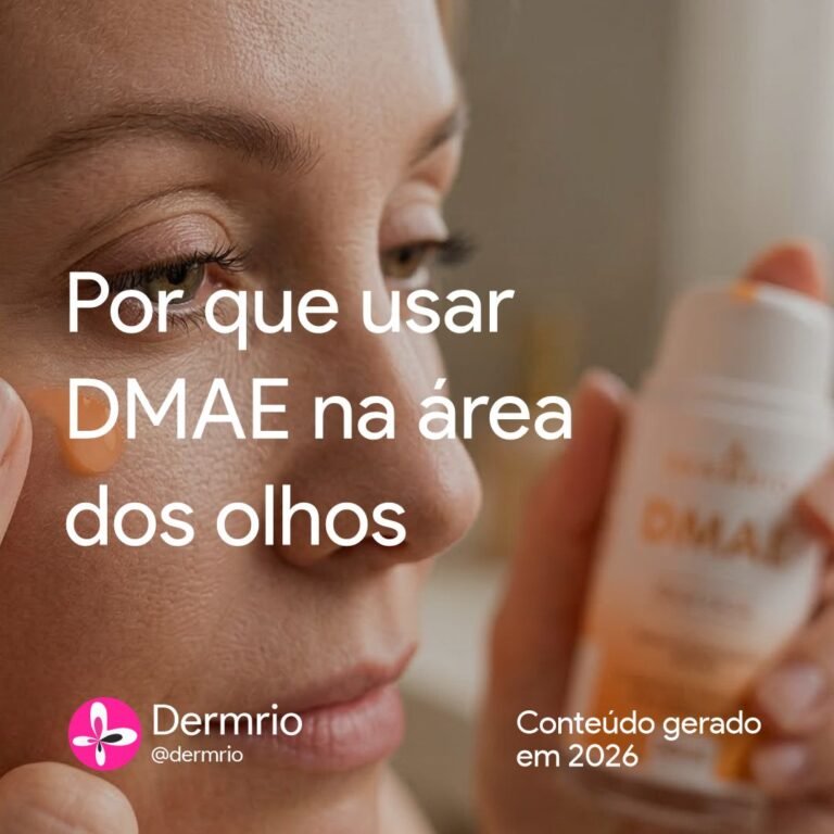 Por Que Usar o Sérum DMAE Dermrio no Contorno dos Olhos?