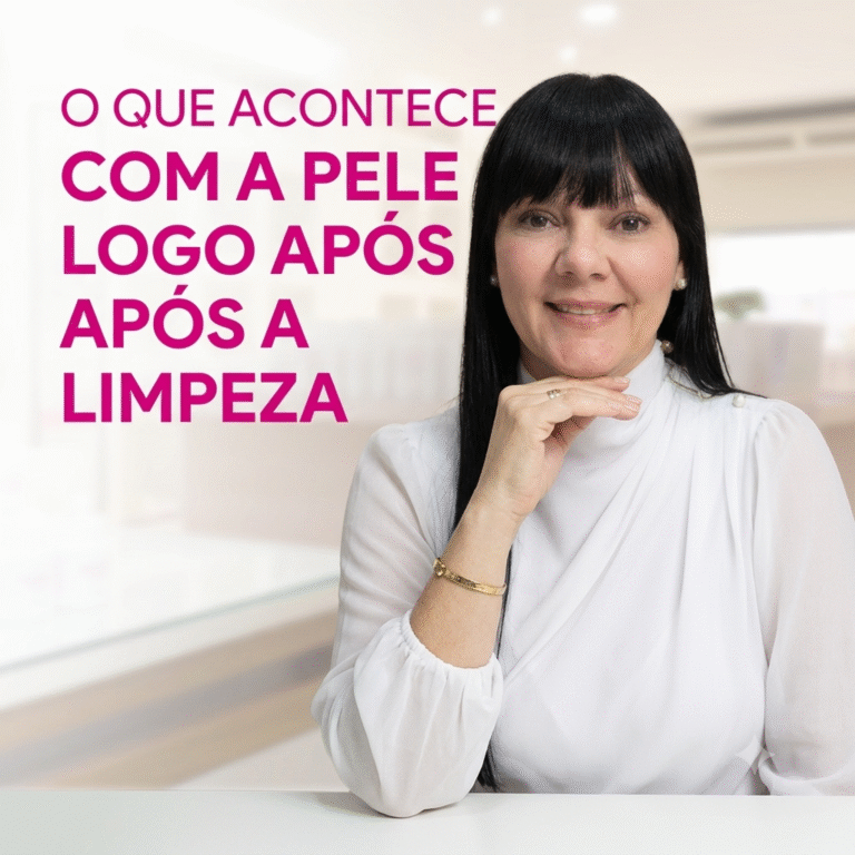 O que Acontece Exatamente com a Pele Logo Após a Limpeza